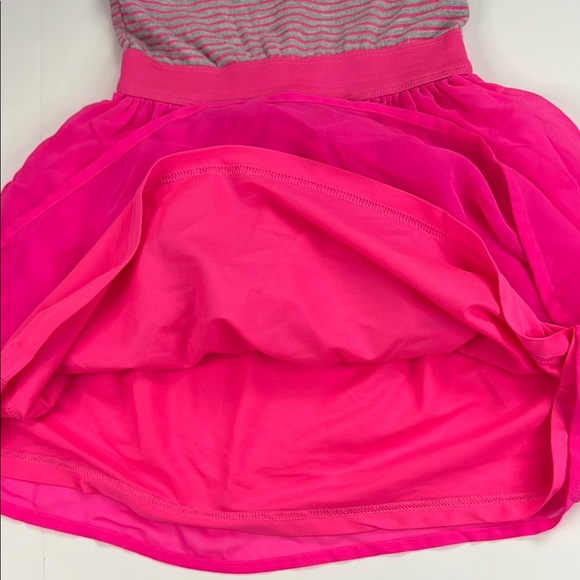 The Children's‎ Place Girls’ Pink and Gray Striped Casual Dress Size Small 5/6 - Picture 3 of 4